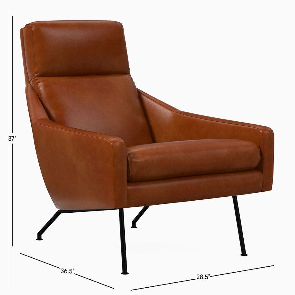 Austin Leather Armchair West Elm UK